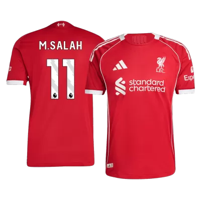 Camiseta Auténtica M.SALAH #11 Liverpool 2025/26 Primera Equipación Hombre - Versión Jugador - camisetasfutbol