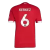 Camiseta Auténtica KERKEZ #6 Liverpool 2025/26 Primera Equipación Hombre - Versión Jugador - camisetasfutbol