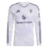 Camiseta Manga Larga Manchester United 2025/26 Segunda Equipación - Versión Hincha - camisetasfutbol