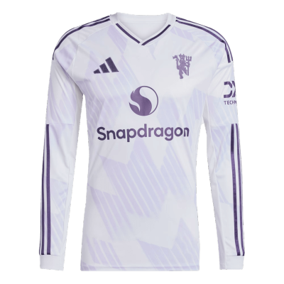 Camiseta Manga Larga Manchester United 2025/26 Segunda Equipación - Versión Hincha - camisetasfutbol