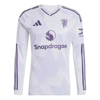 Camiseta Manga Larga Manchester United 2025/26 Segunda Equipación - Versión Hincha - camisetasfutbol
