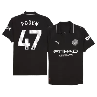 Camiseta Auténtica FODEN #47 Manchester City 2025/26 Segunda Equipación - Versión Jugador - camisetasfutbol