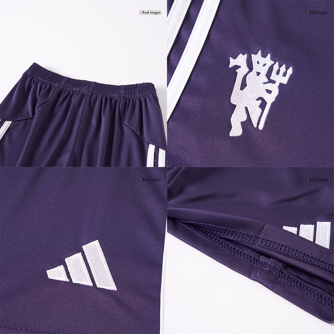 Miniconjunto Completo Manchester United 2025/26 Segunda Equipación Niño - camisetasfutbol