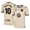 UCL Camiseta Auténtica LAMINE YAMAL #10 Barcelona 2025/26 Segunda Equipación Hombre - Versión Jugador - camisetasfutbol