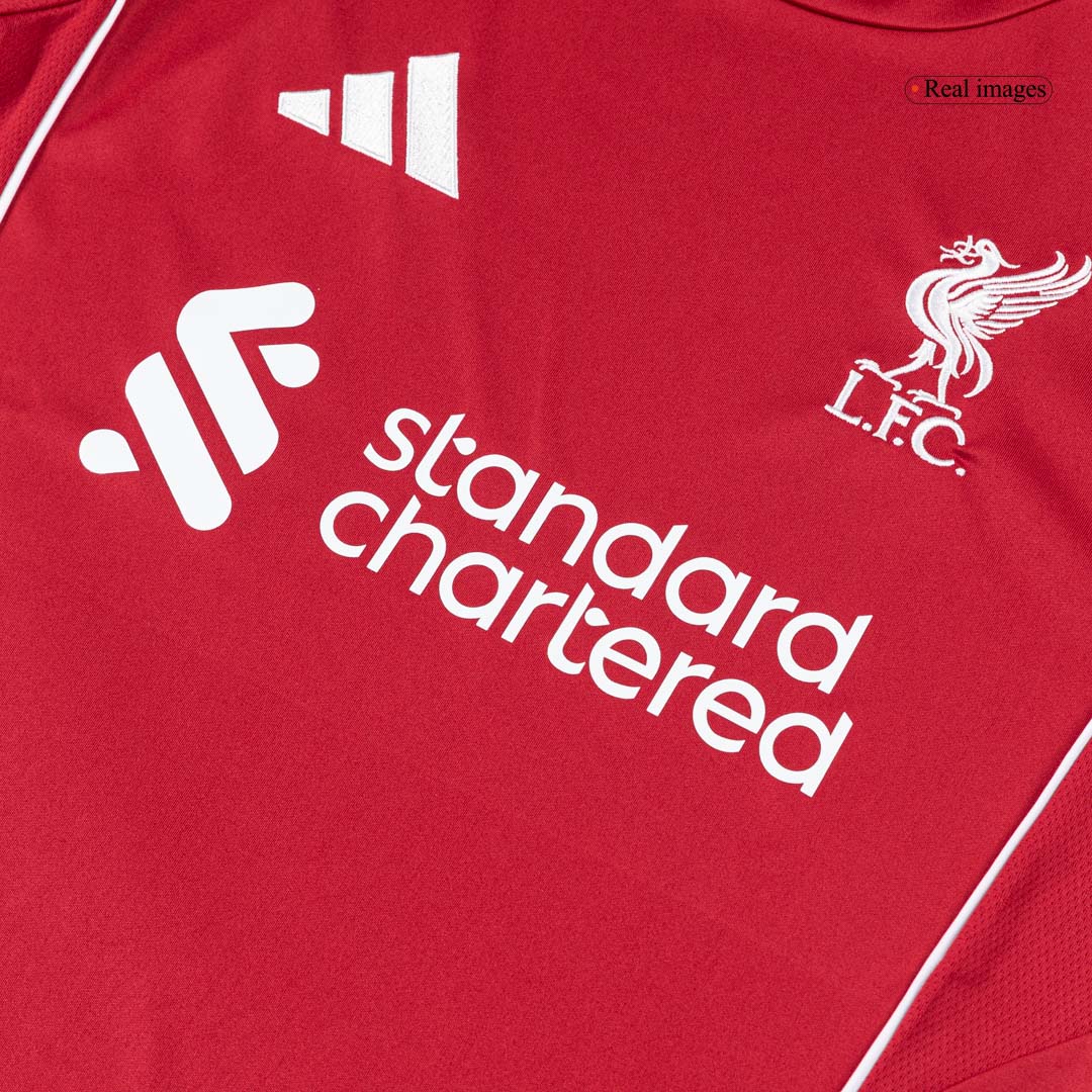 Conjunto Liverpool 
2025/26 Primera Equipación - camisetasfutbol