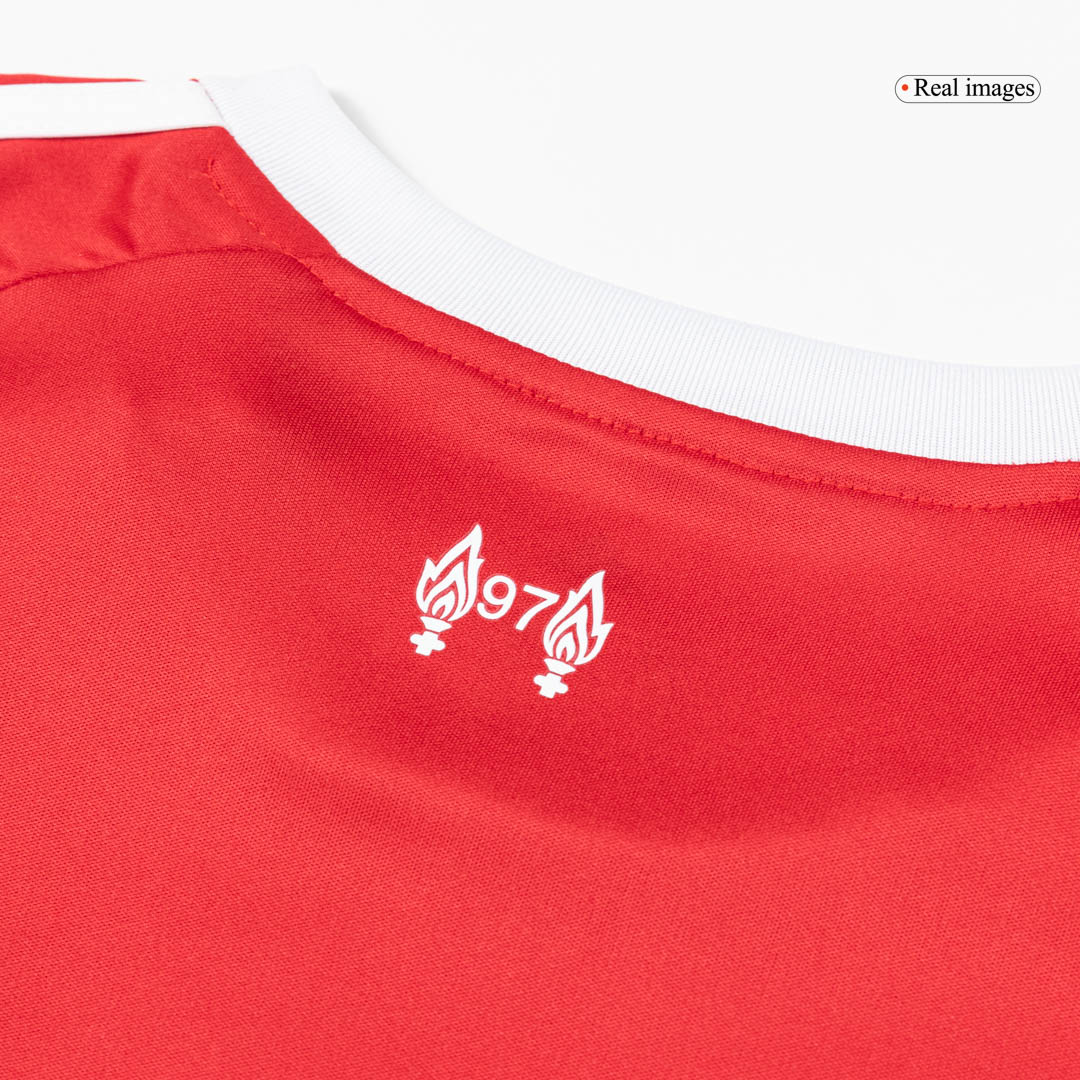 Miniconjunto Completo Liverpool 2025/26 Primera Equipación Niño - camisetasfutbol