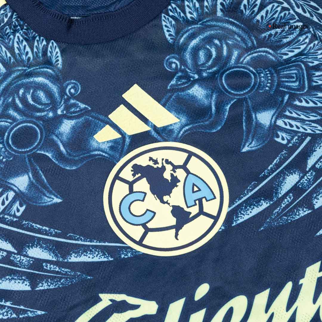 Camiseta Auténtica Club America Aguilas 2025/26 Segunda Equipación - Versión Jugador - camisetasfutbol