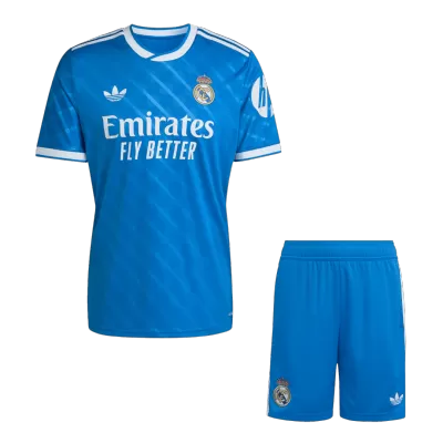 Conjunto Real Madrid 
2025/26 Tercera Equipación (Camiseta + Pantalón Corto) - camisetasfutbol