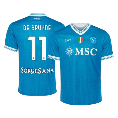 Camiseta DE BRUYNE #11 Napoli 2025/26 Primera Equipación - Versión Hincha - camisetasfutbol