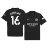 Camiseta RODRIGO #16 Manchester City 2025/26 Segunda Equipación - Versión Hincha - camisetasfutbol