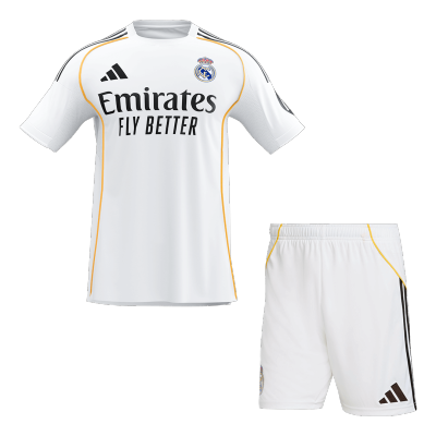 Calidad Premium Conjunto Real Madrid 2025/26 Primera Equipación (Camiseta + Pantalón Corto) - camisetasfutbol