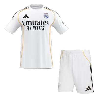 Conjunto Real Madrid 2025/26 Primera Equipación (Camiseta + Pantalón Corto) - camisetasfutbol