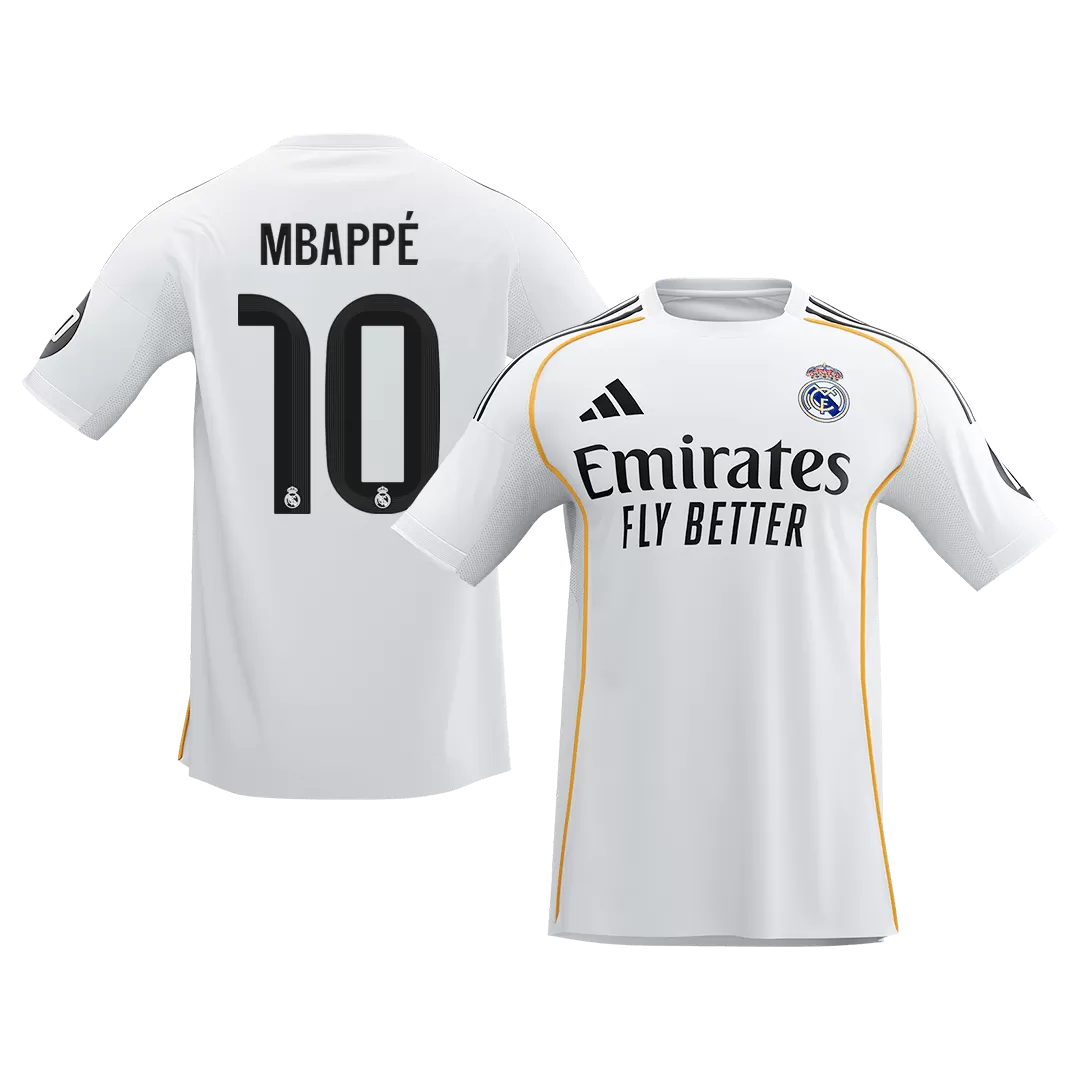Calidad Premium Camiseta MBAPPÉ #10 Real Madrid 2025/26 Primera Equipación -Versión Hincha - camisetasfutbol
