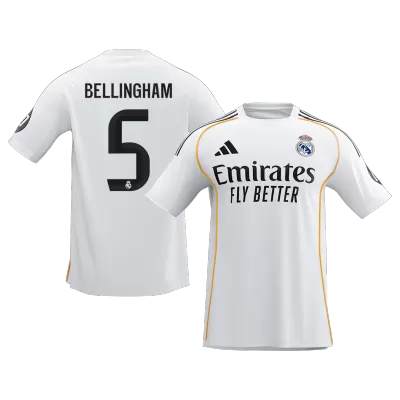 Camiseta BELLINGHAM #5 Real Madrid 2025/26 Primera Equipación - Versión Hincha - camisetasfutbol