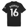 Camiseta RODRIGO #16 Manchester City 2025/26 Segunda Equipación - Versión Hincha - camisetasfutbol