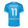 Camiseta DE BRUYNE #11 Napoli 2025/26 Primera Equipación - Versión Hincha - camisetasfutbol