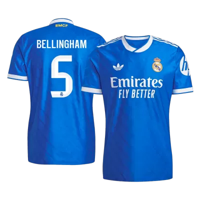 Camiseta Auténtica BELLINGHAM #5 Real Madrid 2025/26 Tercera Equipación - Versión Jugador - camisetasfutbol