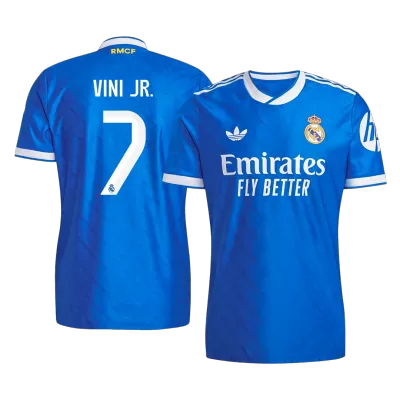 Camiseta Auténtica VINI JR. #7 Real Madrid 2025/26 Tercera Equipación - Versión Jugador - camisetasfutbol