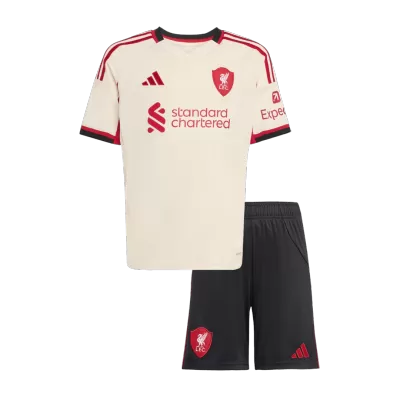 Miniconjunto Liverpool 2025/26 Segunda Equipación Niño - camisetasfutbol