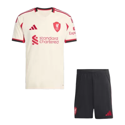 Conjunto Liverpool 
2025/26 Segunda Equipación - camisetasfutbol