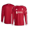 Camiseta Manga Larga Liverpool 2025/26 Primera Equipación - Versión Hincha - camisetasfutbol