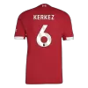 Camiseta Auténtica KERKEZ #6 Liverpool 2025/26 Primera Equipación Hombre - Versión Jugador - camisetasfutbol