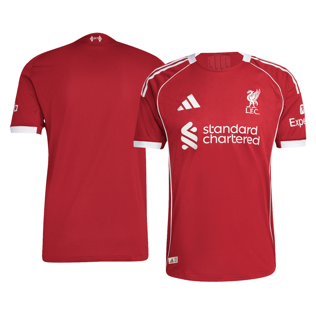 Camiseta versión jugador Liverpool 2025/26 Primera Equipación - Versión Jugador - camisetasfutbol