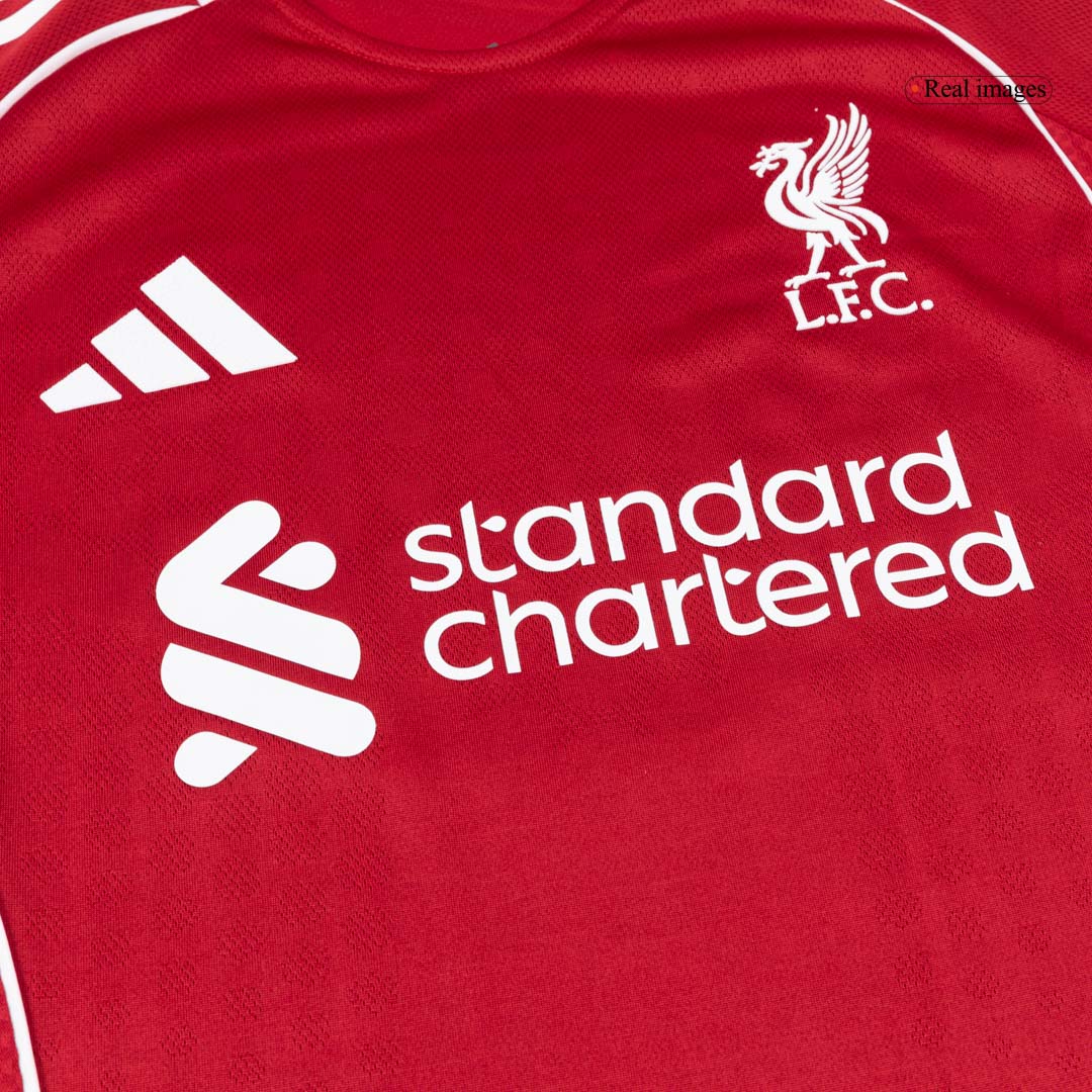Camiseta versión jugador Liverpool 2025/26 Primera Equipación - Versión Jugador - camisetasfutbol