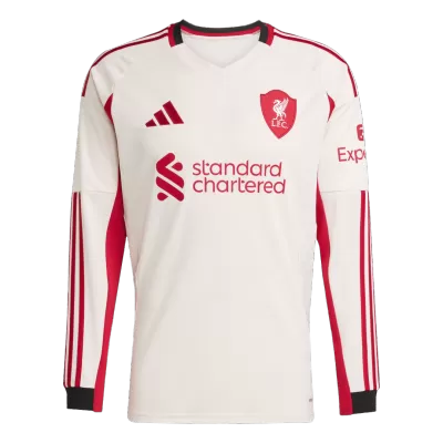 Camiseta Manga Larga Liverpool 2025/26 Segunda Equipación - Versión Hincha - camisetasfutbol