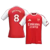 Camiseta ØDEGAARD #8 Arsenal 2025/26 Primera Equipación - Versión Hincha - camisetasfutbol