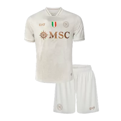 Miniconjunto Napoli 2025/26 Segunda Equipación Niño - camisetasfutbol