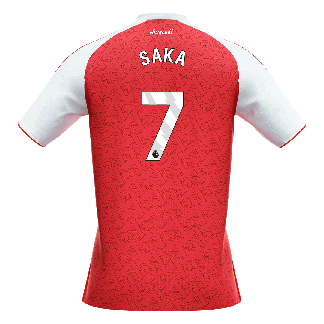 Calidad Premium Camiseta SAKA #7 Arsenal 2025/26 Primera Equipación -Versión Hincha - camisetasfutbol