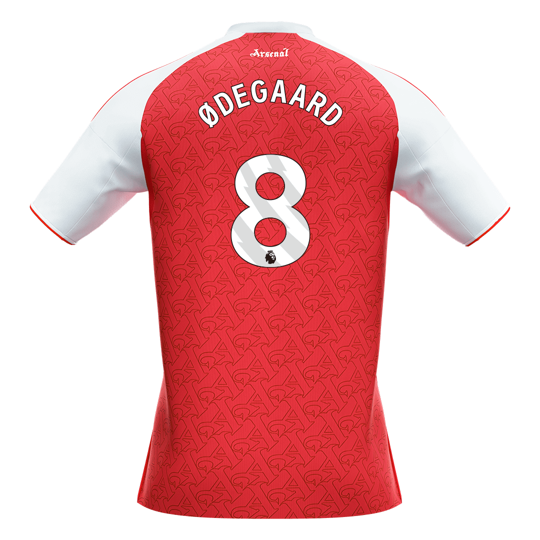 Calidad Premium Camiseta ØDEGAARD #8 Arsenal 2025/26 Primera Equipación -Versión Hincha - camisetasfutbol