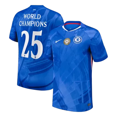 Calidad Premium Camiseta WORLD CHAMPIONS #25 Chelsea 2025/26 Primera Equipación -Versión Hincha - camisetasfutbol