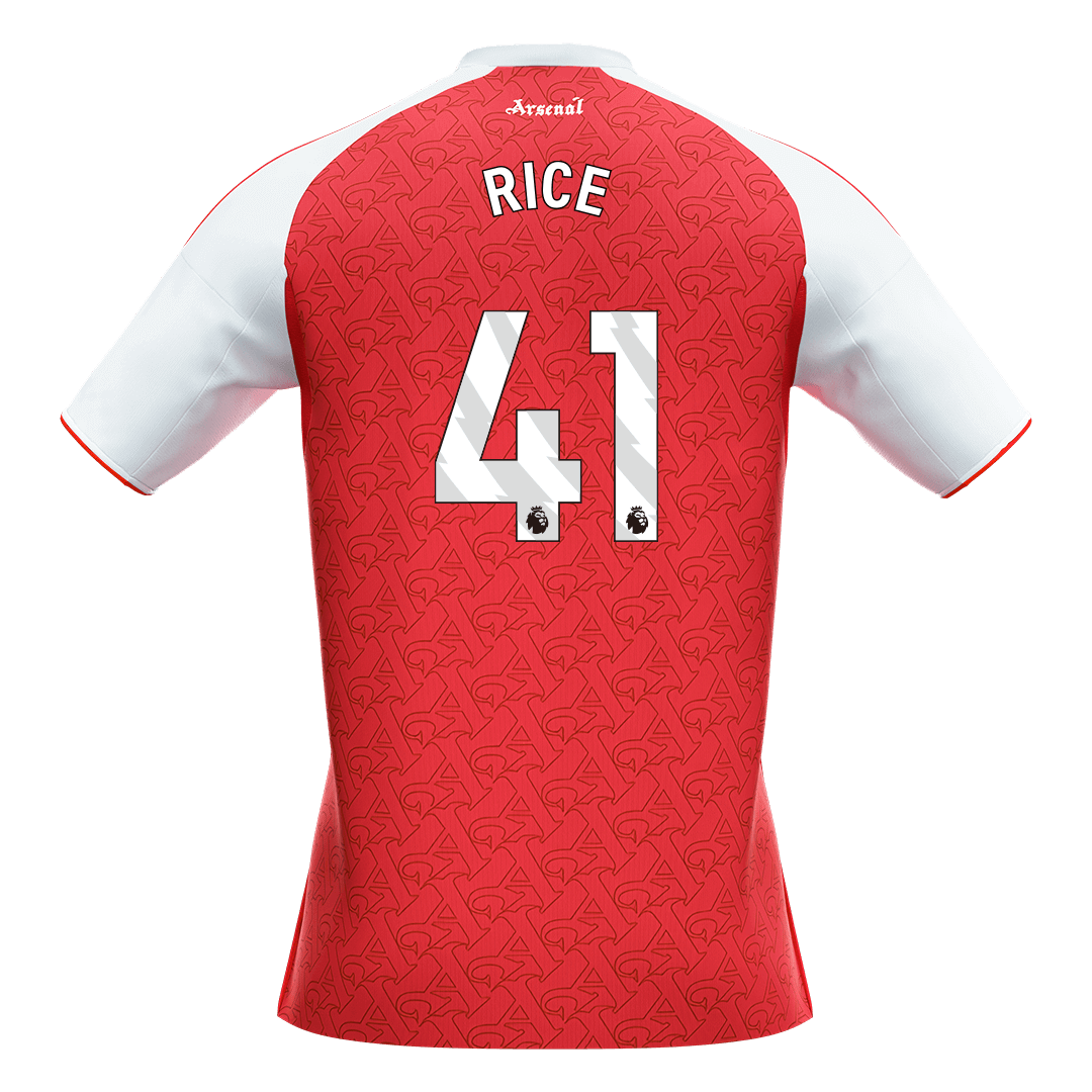 Calidad Premium Camiseta RICE #41 Arsenal 2025/26 Primera Equipación -Versión Hincha - camisetasfutbol