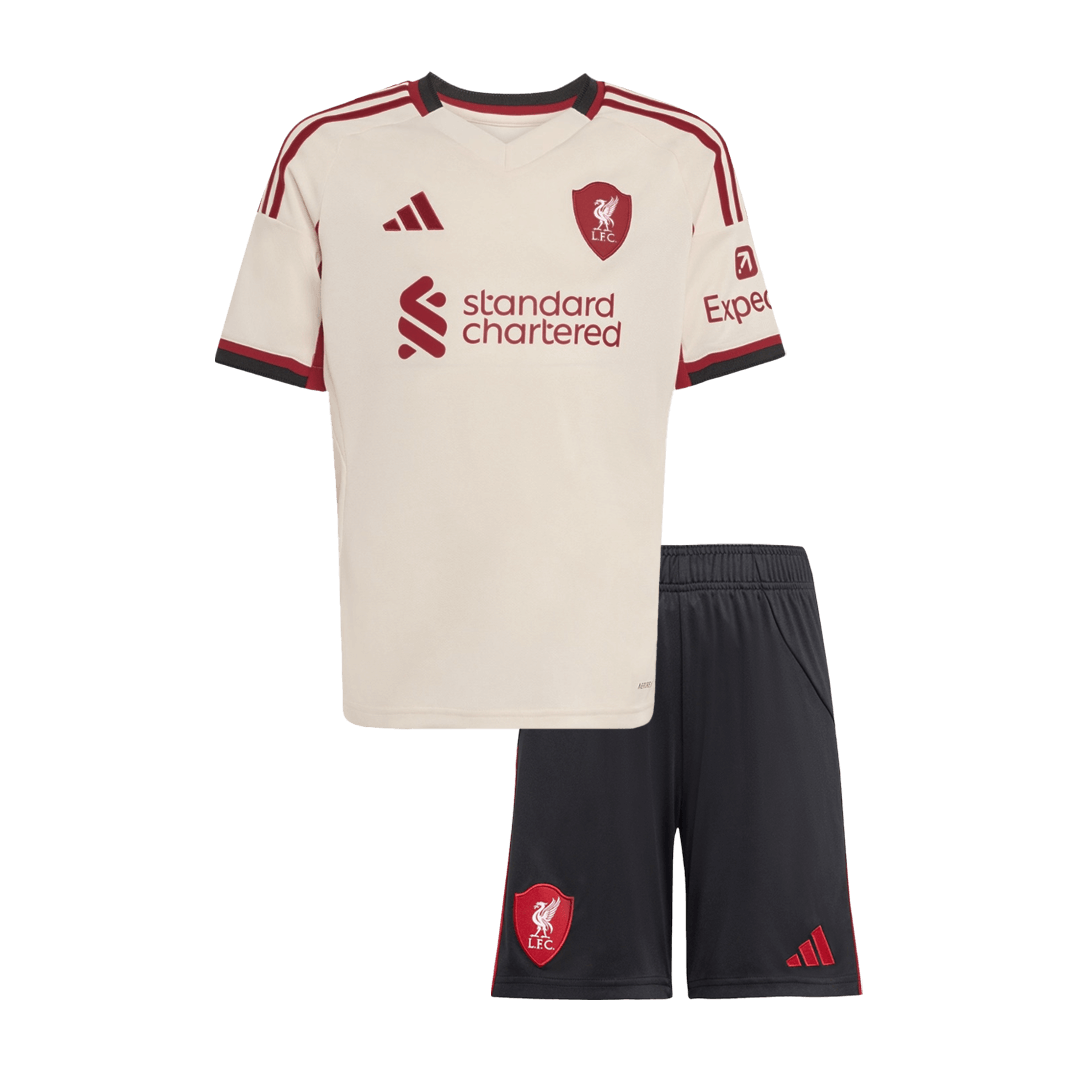 Miniconjunto Liverpool 2025/26 Segunda Equipación Niño - camisetasfutbol