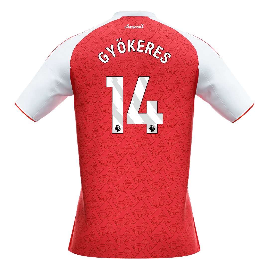 Calidad Premium Camiseta GYÖKERES #14 Arsenal 2025/26 Primera Equipación -Versión Hincha - camisetasfutbol