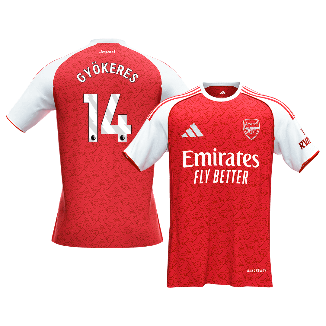 Calidad Premium Camiseta GYÖKERES #14 Arsenal 2025/26 Primera Equipación -Versión Hincha - camisetasfutbol