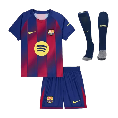 Miniconjunto Completo Barcelona 2025/26 Primera Equipación Niño - camisetasfutbol