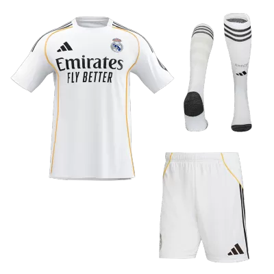 Calidad Premium Conjunto Completo Real Madrid 2025/26 Primera Equipación - camisetasfutbol