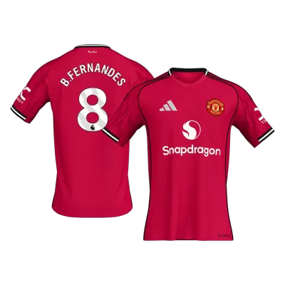 Camiseta B.FERNANDES #8 Manchester United 2025/26 Primera Equipación Hombre - Versión Hincha - camisetasfutbol