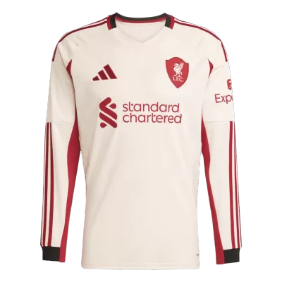 Camiseta Manga Larga Liverpool 2025/26 Segunda Equipación - Versión Hincha - camisetasfutbol