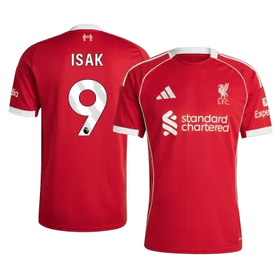 Camiseta ISAK #9 Liverpool 2025/26 Primera Equipación - Versión Hincha - camisetasfutbol