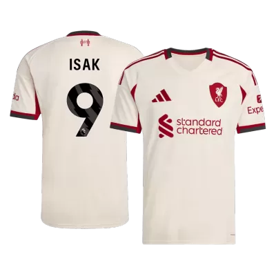 Camiseta ISAK #9 Liverpool 2025/26 Segunda Equipación - Versión Hincha - camisetasfutbol