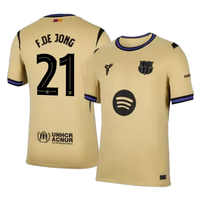UCL Camiseta F.DE JONG #21 Barcelona 2025/26 Segunda Equipación - Versión Hincha - camisetasfutbol