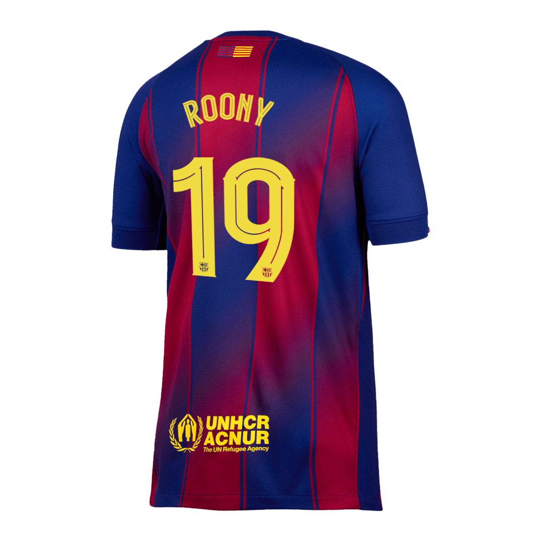 Calidad Premium UCL Camiseta ROONY #19 Barcelona 2025/26 Primera Equipación -Versión Hincha - camisetasfutbol