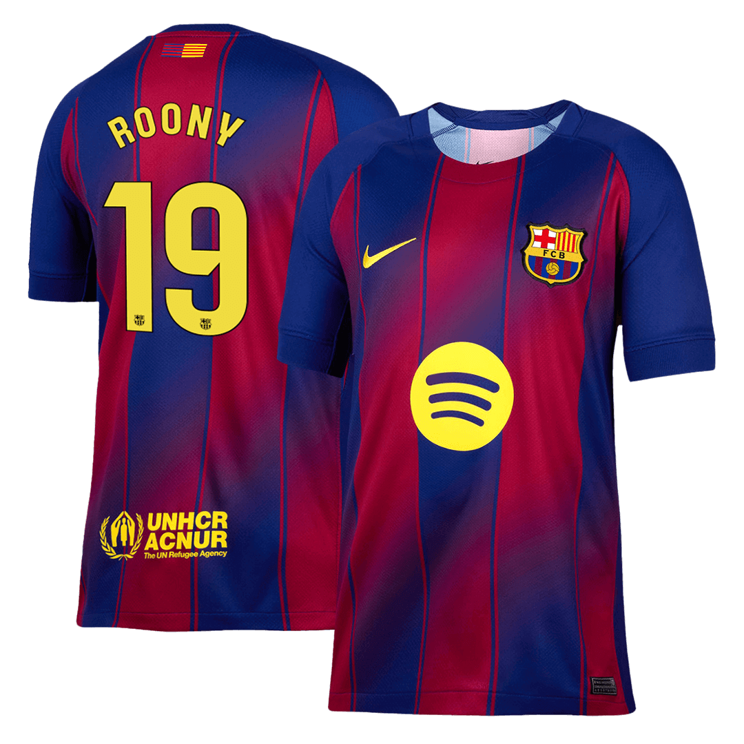 Calidad Premium Camiseta ROONY #19 Barcelona 2025/26 Primera Equipación -Versión Hincha - camisetasfutbol