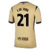 UCL Camiseta F.DE JONG #21 Barcelona 2025/26 Segunda Equipación - Versión Hincha - camisetasfutbol