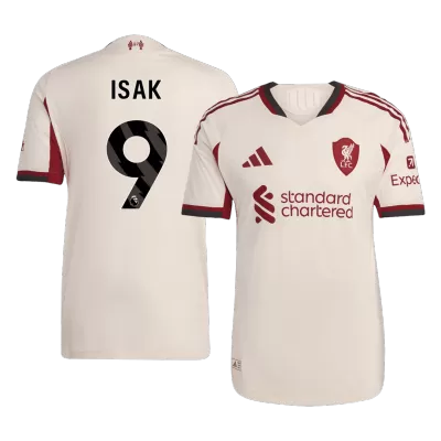 Camiseta Auténtica ISAK ##9 Liverpool 2025/26 Segunda Equipación - Versión Jugador - camisetasfutbol