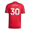 Camiseta Auténtica ŠEŠKO #30 Manchester United 2025/26 Primera Equipación - Versión Jugador - camisetasfutbol